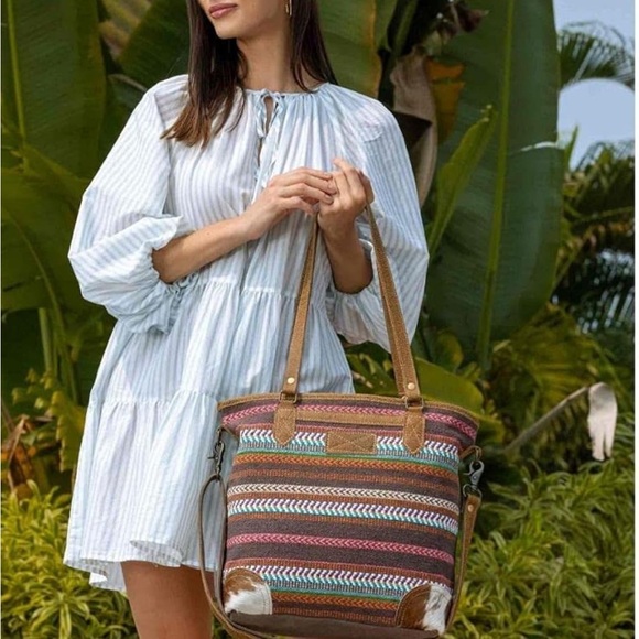 Myra Bag Handbags - Stylish Multicolor Tote Bag